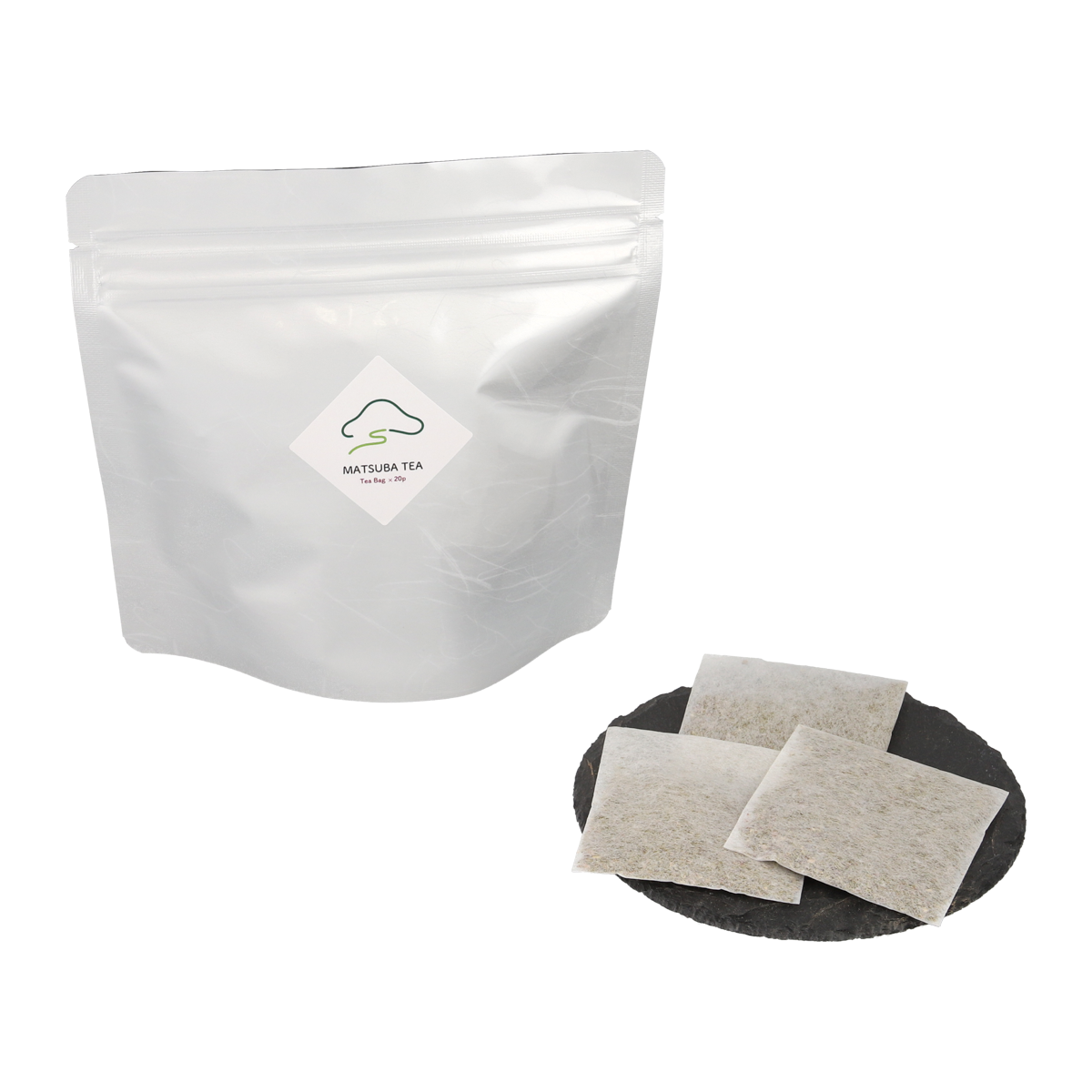 【松葉茶ティーバッグ】 石川県能登産 国産無農薬 無添加 健康茶 MATSUBA TEA 2g×20包